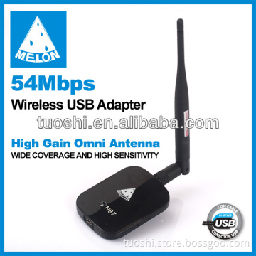 N87,Ralink 3070 Chipset 150Mbps wireless adapter 6 dBi detachable antenna with clipper